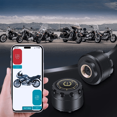 CAPTEUR PRESSION - PressureWatch™ - Noir - VeloConnecte & Sécurité