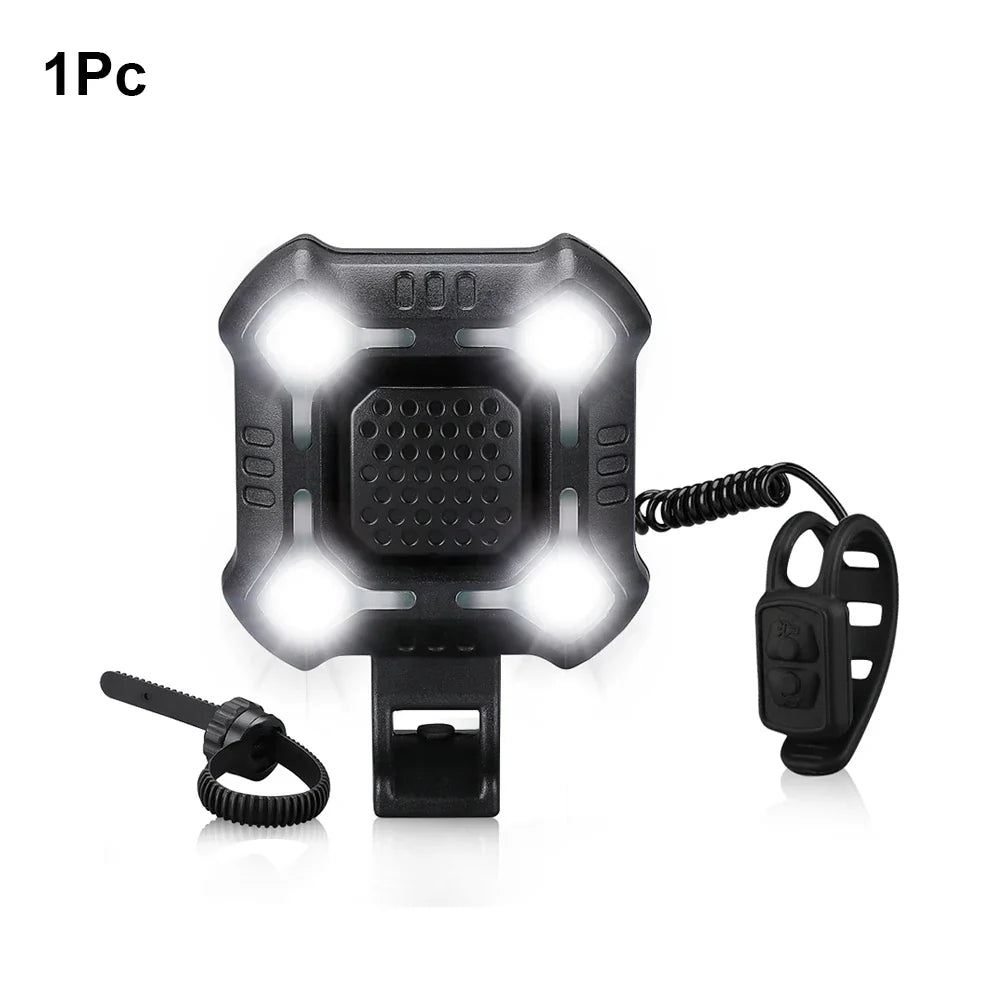Sonnette Pour Vélo - BicycleLightBell™ - Noir - VeloConnecte & Sécurité