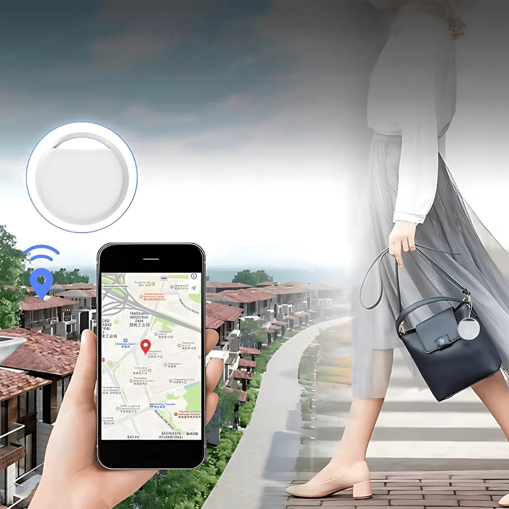 Traceur GPS Bluetooth - TrackMe™ - Blanc - VeloConnecte & Sécurité