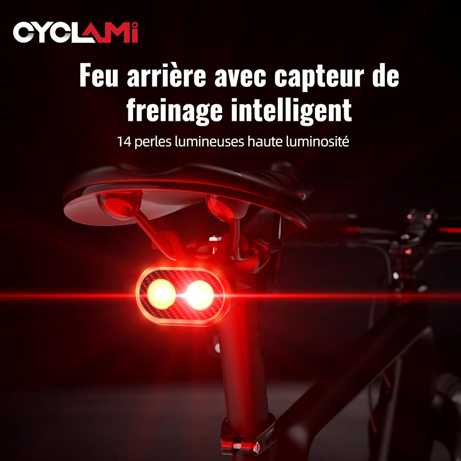 Vélo Éclairage - SmartBeam™ - Feu Arrière - VeloConnecte & Sécurité
