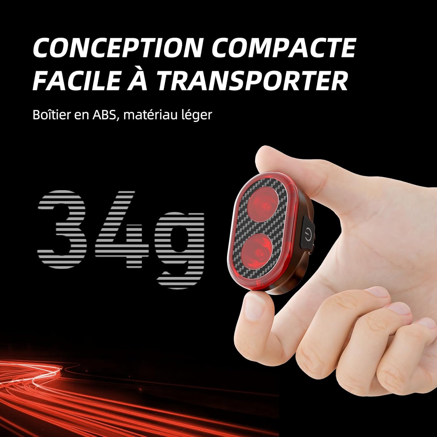 Vélo Éclairage - SmartBeam™ - Feu Arrière - VeloConnecte & Sécurité