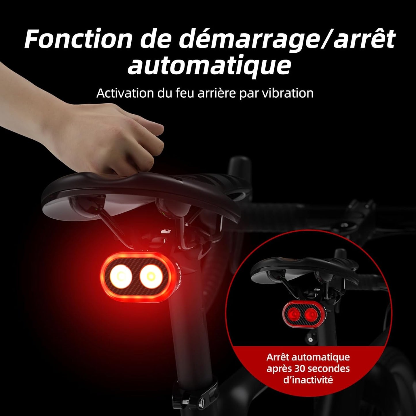 Vélo Éclairage - SmartBeam™ - Feu Arrière - VeloConnecte & Sécurité