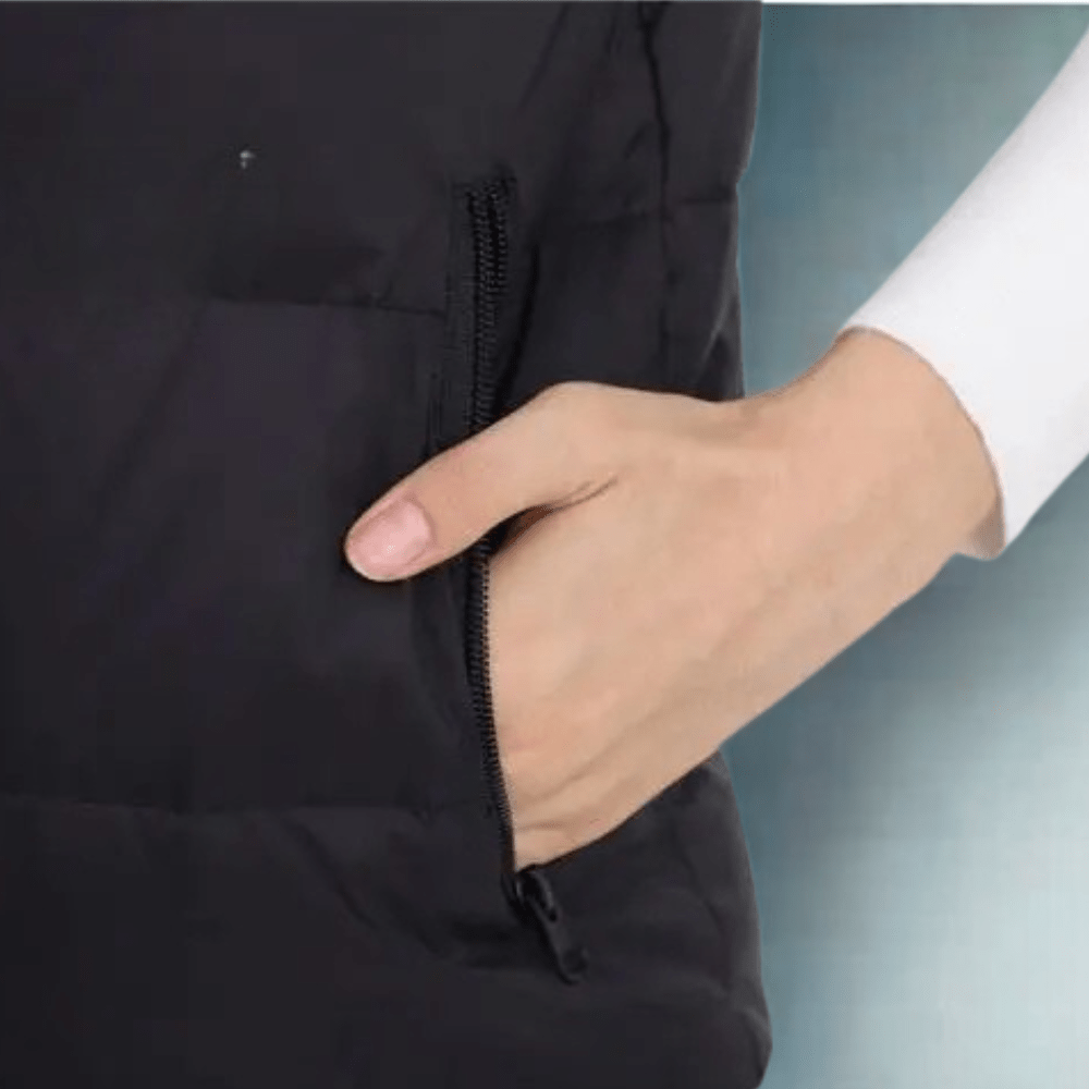 Veste Chauffante - HeatRide™ - Noir - VeloConnecte & Sécurité