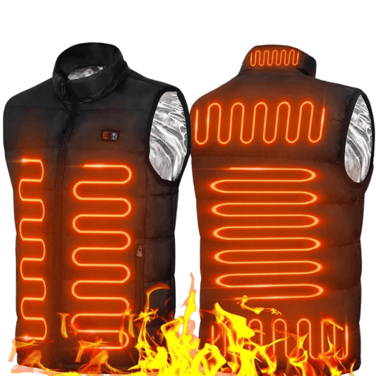 Veste Chauffante - HeatRide™ - Noir - VeloConnecte & Sécurité
