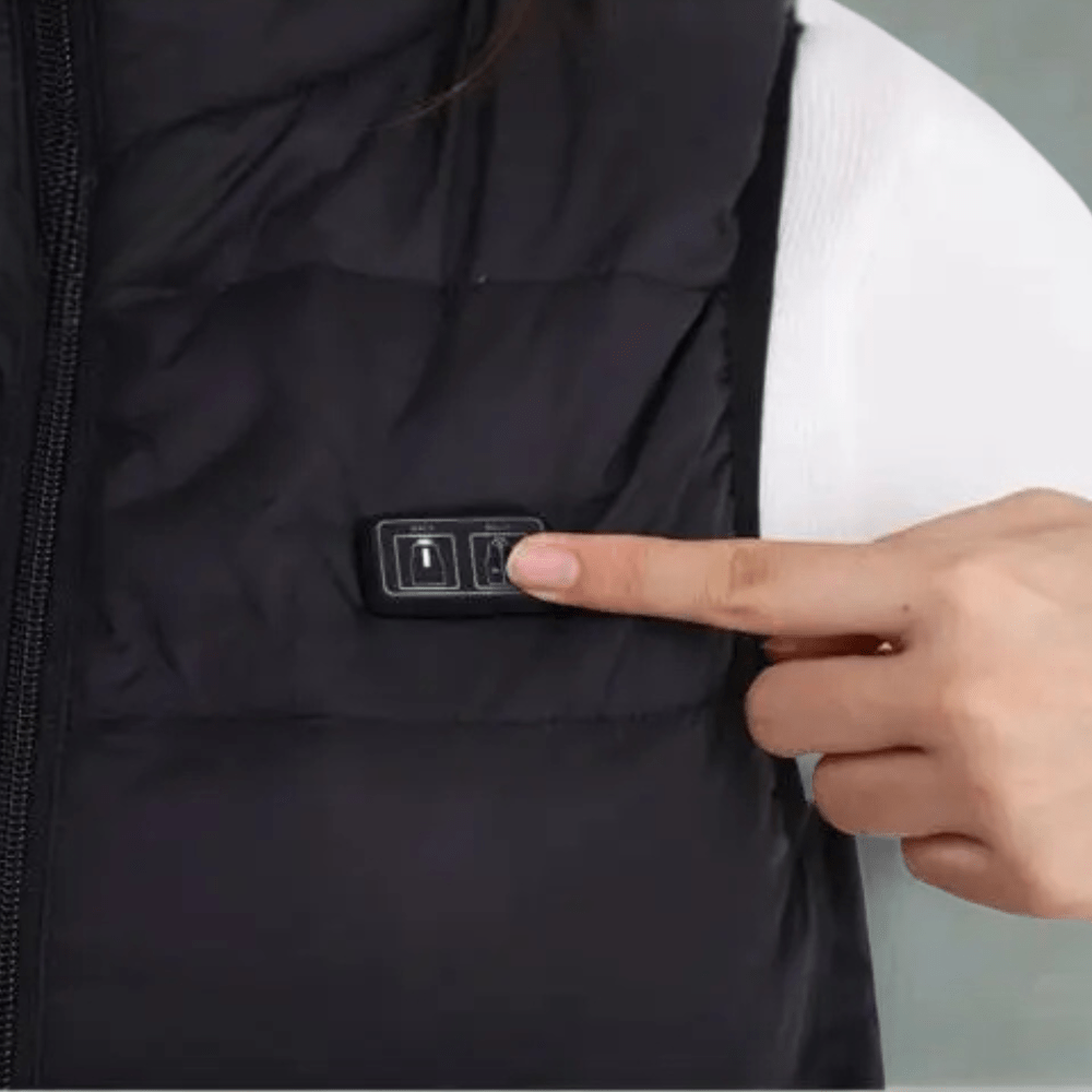 Veste Chauffante - HeatRide™ - Noir - VeloConnecte & Sécurité
