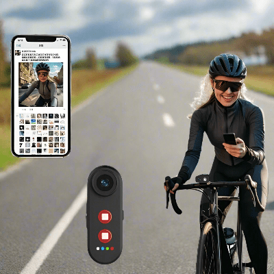 CAMERA VELO - CycleCam™ - Noir - VeloConnecte & Sécurité