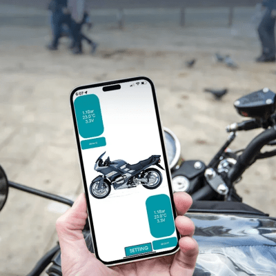 CAPTEUR PRESSION - PressureWatch™ - Noir - VeloConnecte & Sécurité