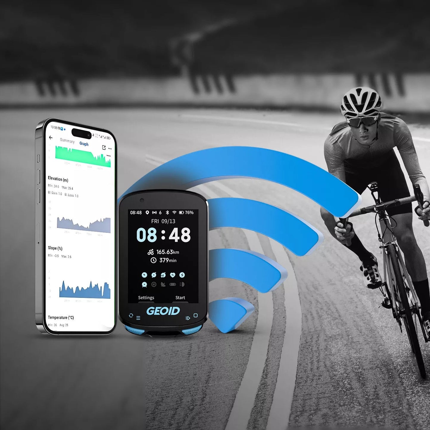 Compteur GPS pour Vélo - NavBike™ - VeloConnecte & Sécurité
