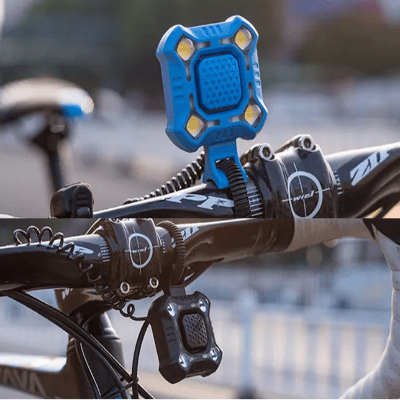 Sonnette Pour Vélo - BicycleLightBell™ - Bleu - VeloConnecte & Sécurité