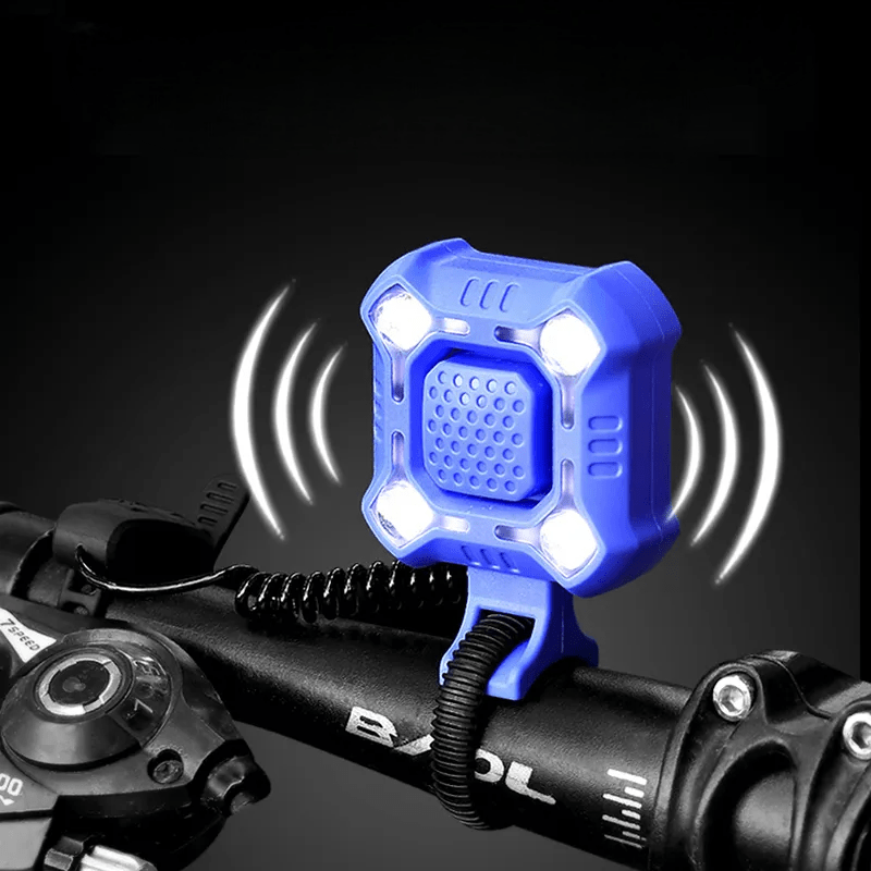 Sonnette Pour Vélo - BicycleLightBell™ - Bleu - VeloConnecte & Sécurité