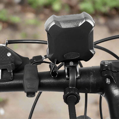 Sonnette Pour Vélo - BicycleLightBell™ - Noir - VeloConnecte & Sécurité