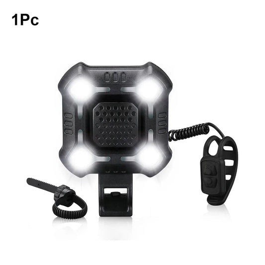 Sonnette Pour Vélo - BicycleLightBell™ - Noir - VeloConnecte & Sécurité