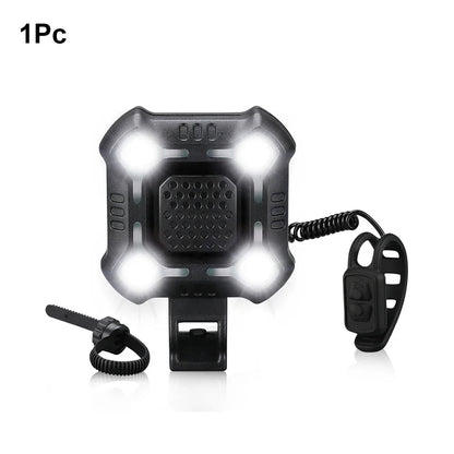 Sonnette Pour Vélo - BicycleLightBell™ - Noir - VeloConnecte & Sécurité