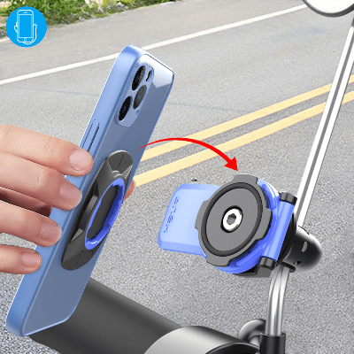 SUPPORT TELEPHONE VELO - RoadMate™ - Bleu - VeloConnecte & Sécurité