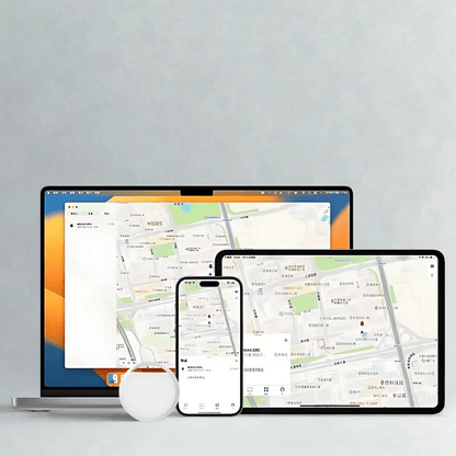 Traceur GPS Bluetooth - TrackMe™ - Blanc - VeloConnecte & Sécurité