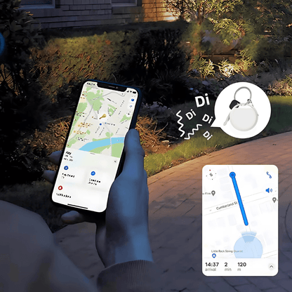Traceur GPS Bluetooth - TrackMe™ - Blanc - VeloConnecte & Sécurité