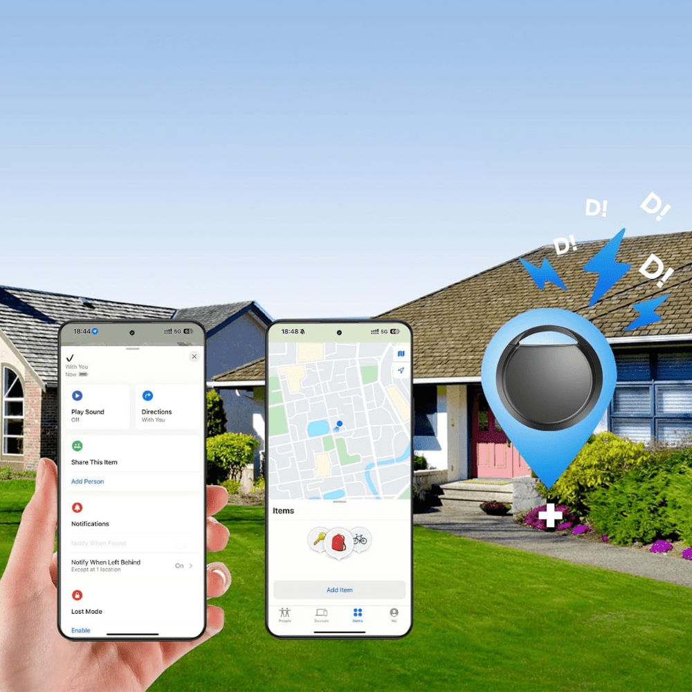 Traceur GPS Bluetooth - TrackMe™ - Noir - VeloConnecte & Sécurité