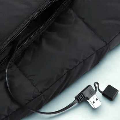 Veste Chauffante - HeatRide™ - Noir - VeloConnecte & Sécurité